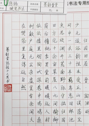 书法作品展示